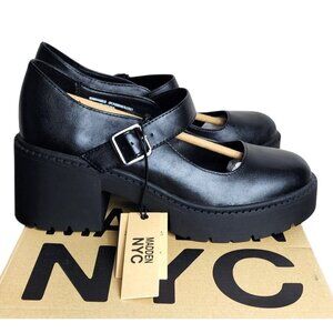 Madden NYC Mary Jane Lug Black Size 8.5 Stylish, Breathable & Eco-Friendly Shoes